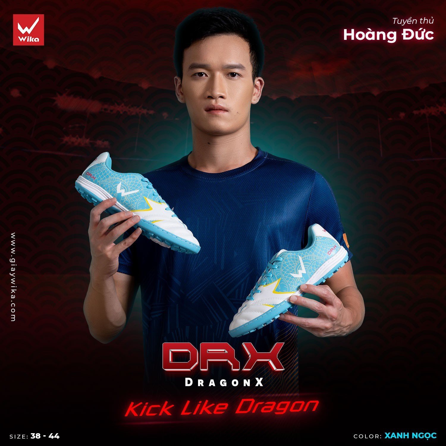 GIÀY WIKA DRAGON XANH NGỌC