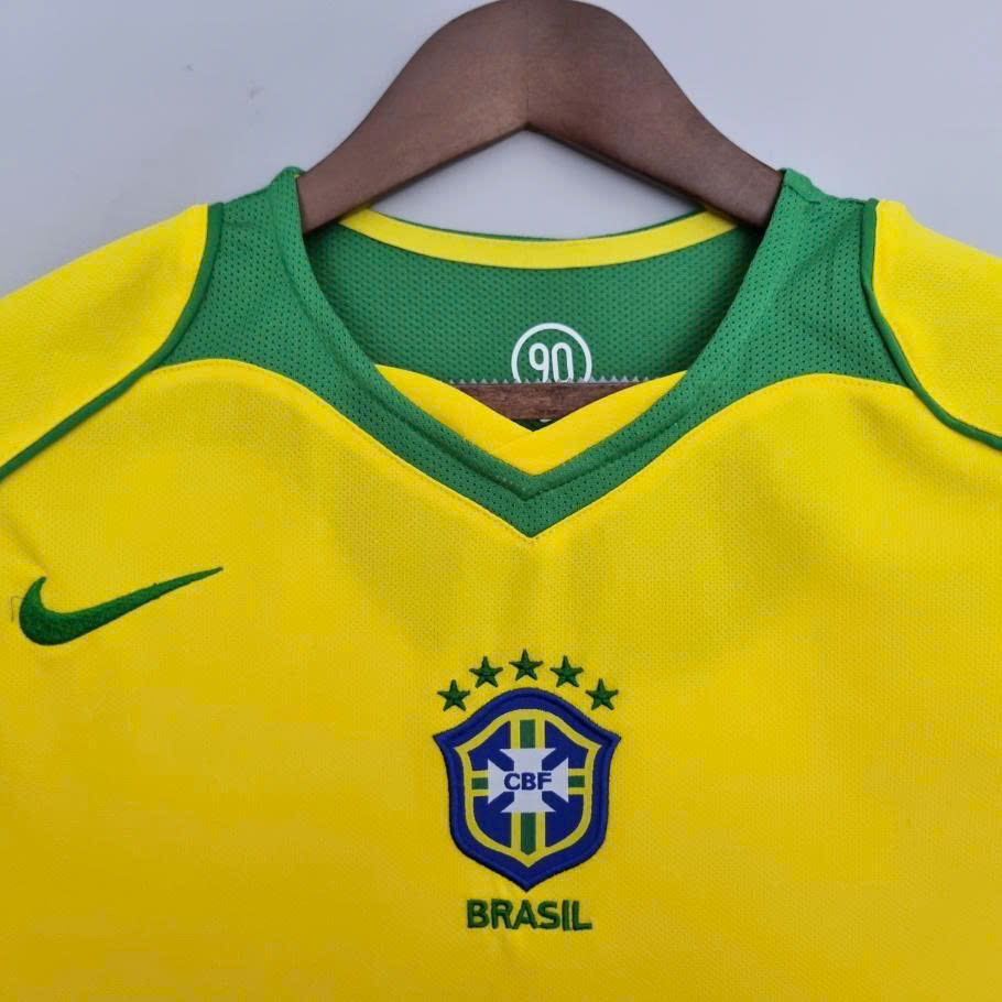 ÁO RETRO BRAZIL VÀNG 2004