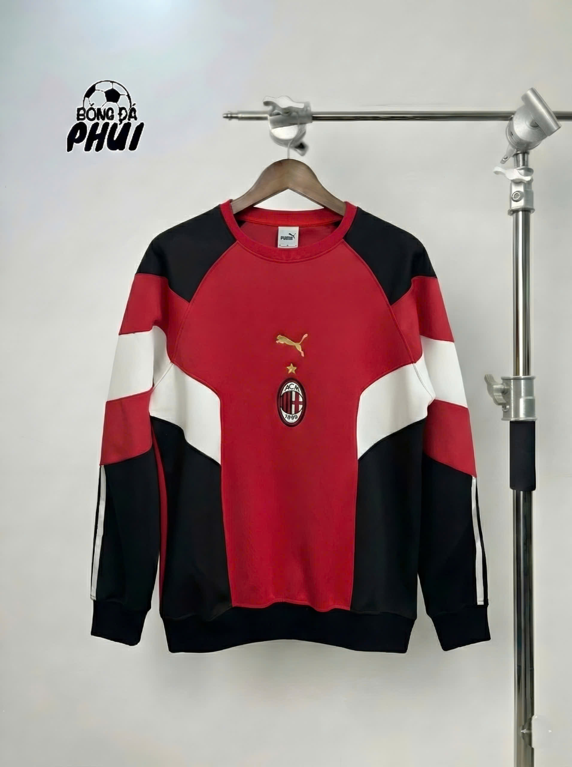 ÁO NỈ AC MILAN ĐỎ