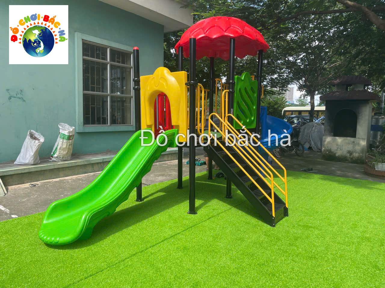 Đồ Chơi Bắc Hà Lắp Đặt Sân Chơi Trẻ Em và Người Lớn tại Chung Cư G5 TDP 03
