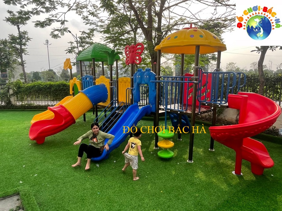 Cung cấp thiết bị sân chơi ngoài trời cho Trường mầm non Sakura Kids Thanh Hà