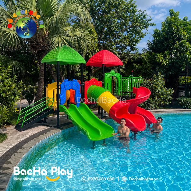 Cầu Trượt Bể Bơi Bắc Hà Play - Lắp đặt tại Đông Hưng – Thái Bình