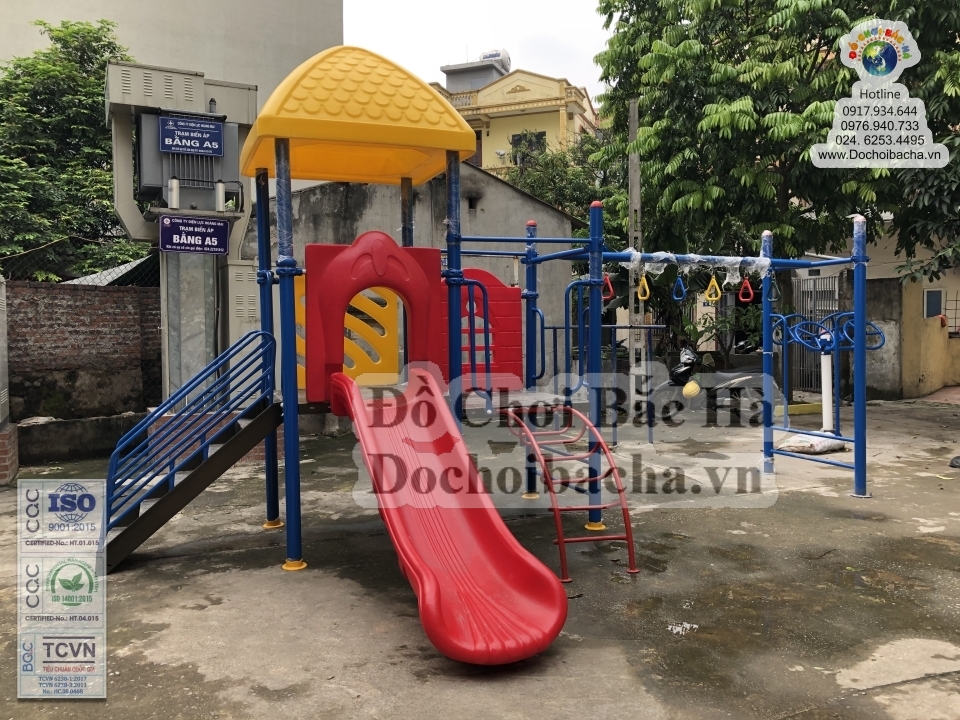 Lắp Đặt Sân Chơi Cộng Đồng Trẻ Em và Thiết bị Thể Thao Người Lớn kết hợp Tại Nhà văn hóa bằng a - bằng liệt - hoàng mai - hà nội