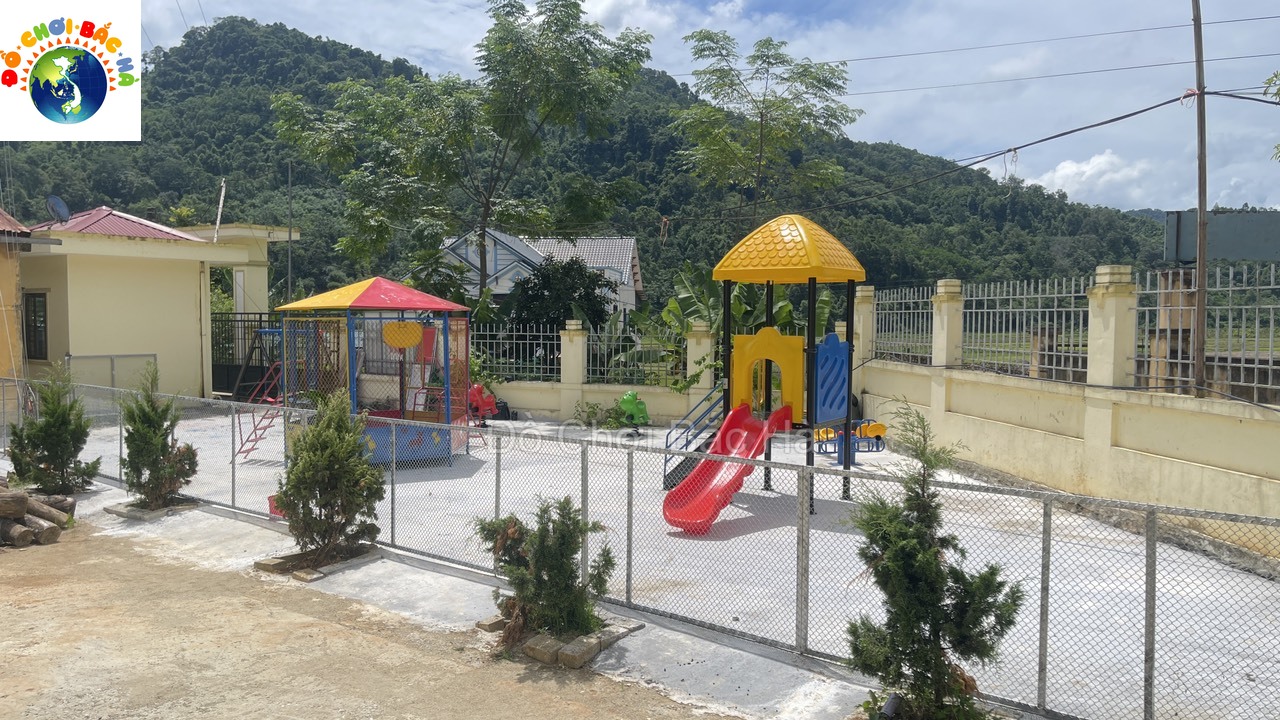 Đồ Chơi Bắc Hà lắp đặt sân chơi trẻ em tại Thôn Bản Ngù 1, Xã Thượng Giáo, Huyện Ba Bể, Tỉnh Bắc Kạn, Việt Nam