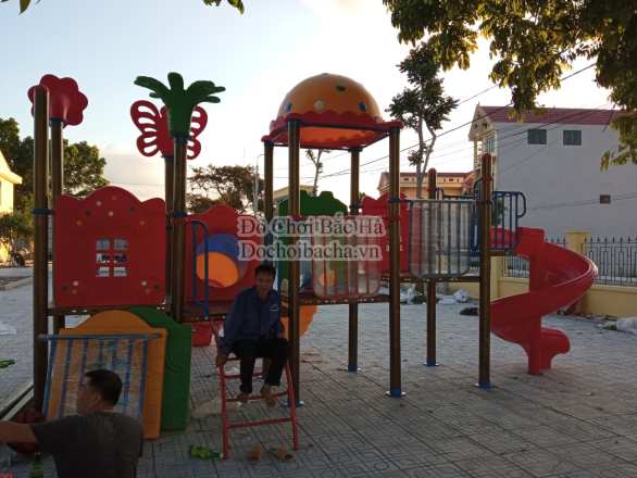 Lắp Đặt Sân Chơi Trẻ Em Cho Trường Mầm Non Ở Đông Sơn - Thanh Hóa