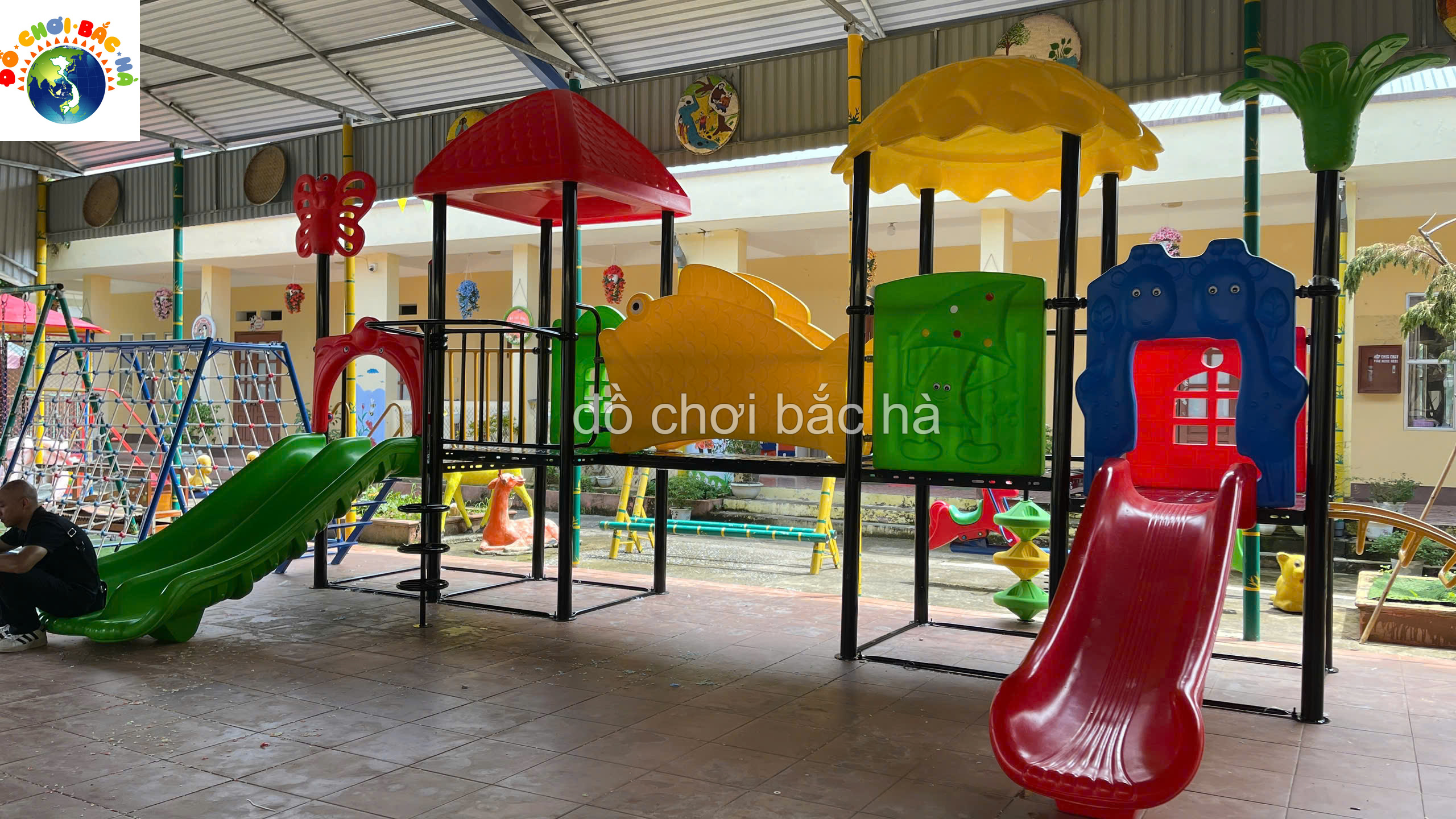 Đồ Chơi Bắc Hà Lắp Đặt Sân Chơi Ngoài Trời Tại 4 Điểm Trường Mầm Non Thuộc Thành Phố Thái Nguyên
