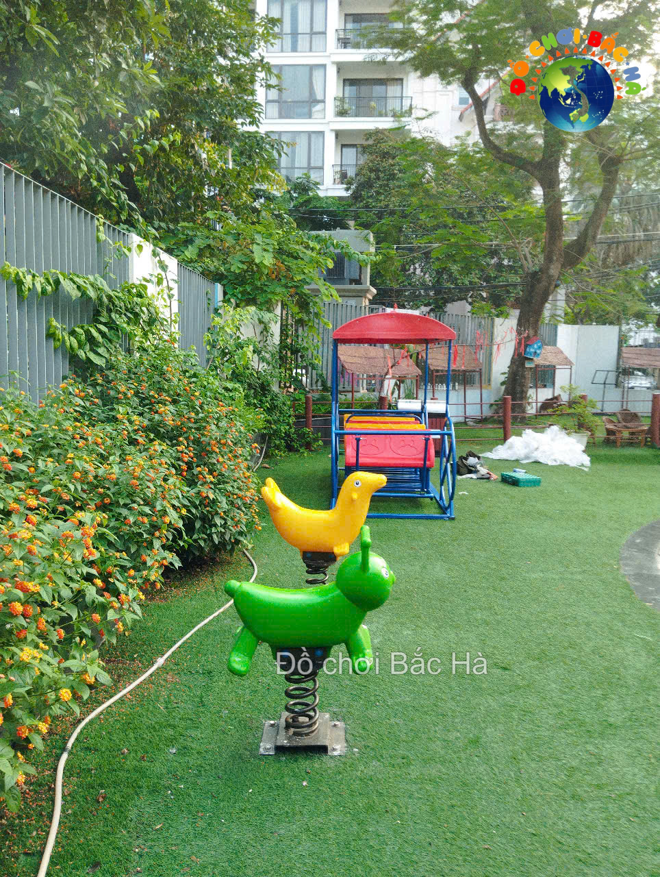 Đồ chơi Bắc Hà - Tư vấn và lắp đặt sân chơi trường mầm non Quảng Bá, Tây Hồ, Hà Nội