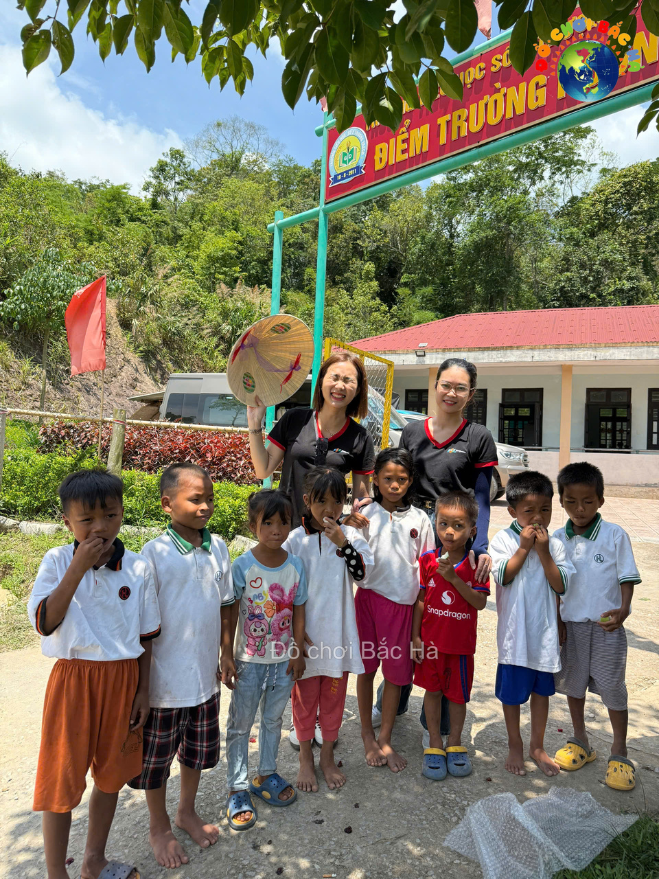 Đồ chơi Bắc Hà – Tư vấn lắp đặt sân chơi thiện nguyện tại Bản Nôồng, Thượng Trạch, Bố Trạch, Quảng Bình