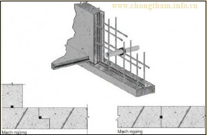 Xử lý mạch ngừng bê tông trong thi công chống thấm