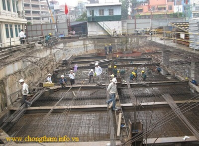 Thi công sàn và vách tầng hầm