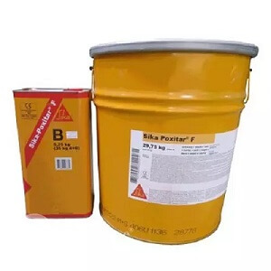 SIKA POXITAR F- LỚP PHỦ GỐC EPOXY- HẮC ÍN - DẦU CHO BÊ TÔNG, THÉP