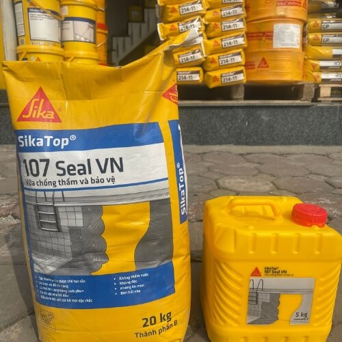 Sikatop Seal 107 - Vữa chống thấm gốc xi măng cải tiến giá rẻ