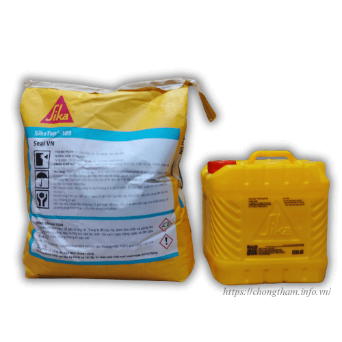 Thông tin kỹ thuật sikatop seal 109 trên vỏ bao