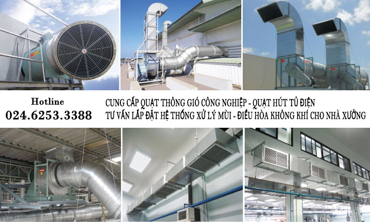Địa chỉ cung cấp quạt thông gió công nghiệp tại Hà Nội