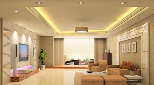 đèn led ốp siêu mỏng trang trí trần thạch cao