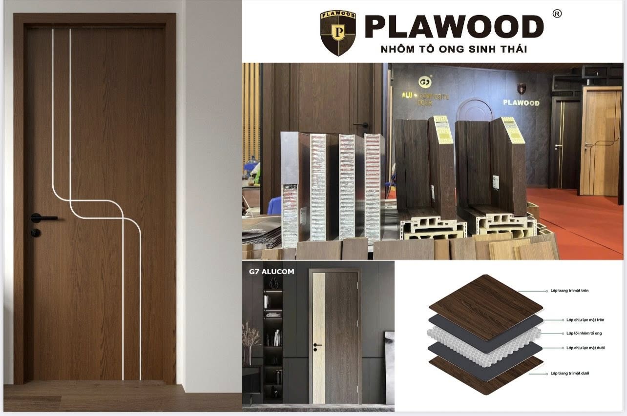 Cửa Composite lõi nhôm tổ ong - Giải pháp bền vững cho cửa nội thất