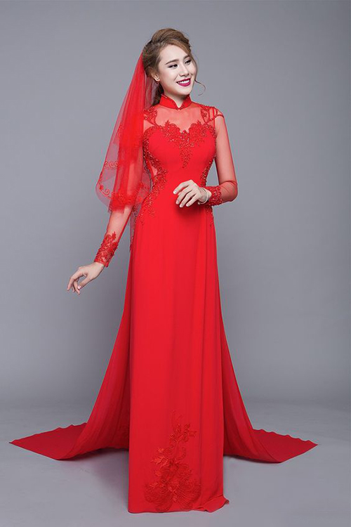 áo dài cưới đẹp năm 2019 ở Hà Nội