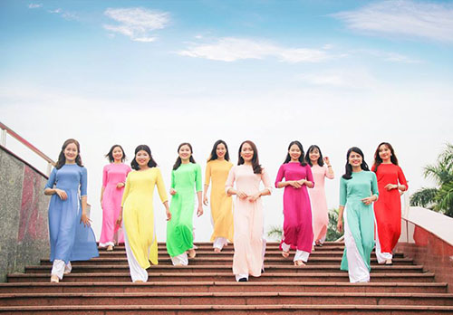 May Áo Dài Đồng Phục Đẹp Tại Quận Hà Đông Áo Dài Minh Nguyệt