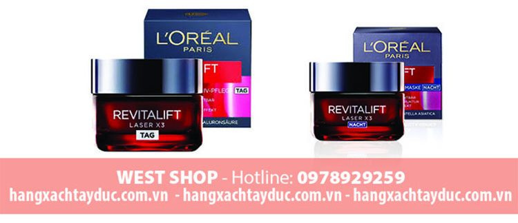 KEM DƯỠNG DA NGÀY/ĐÊM L’ORÉAL REVITALIFT LASER X3 CHỐNG LÃO HÓA - MẪU 2021