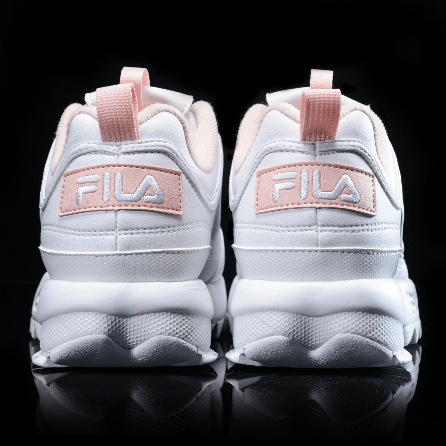 0023 H NG CH NH H NG GI Y FILA DISRUPTOR C M P WHITE PINK