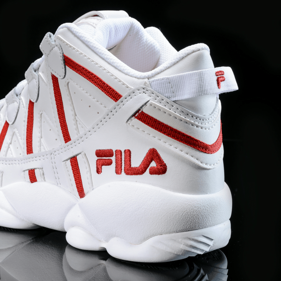 fila spaghetti red and white