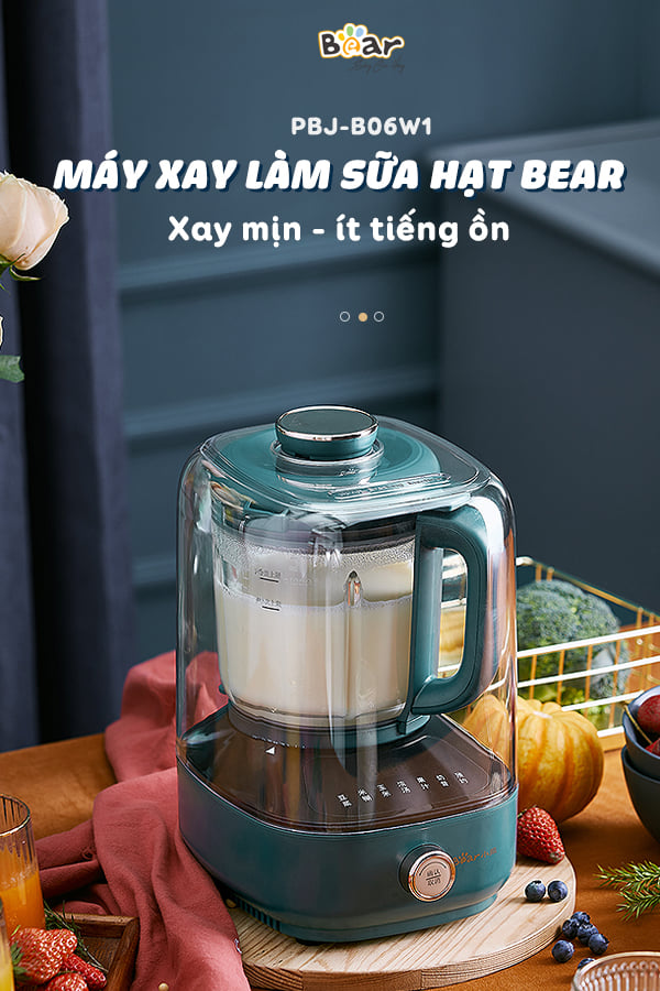 Máy làm sữa hạt Bear PBJ- PBJ-B06K8- Bản chống ồn