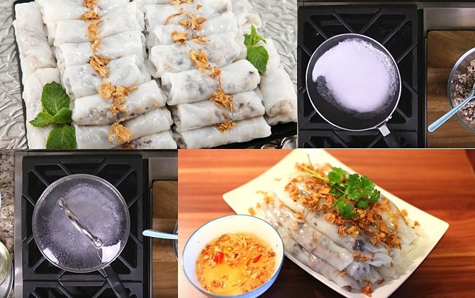 CÁCH LÀM BÁNH CUỐN NGON BẰNG CHẢO CHỐNG DÍNH - NHANH GỌN TẠI NHÀ