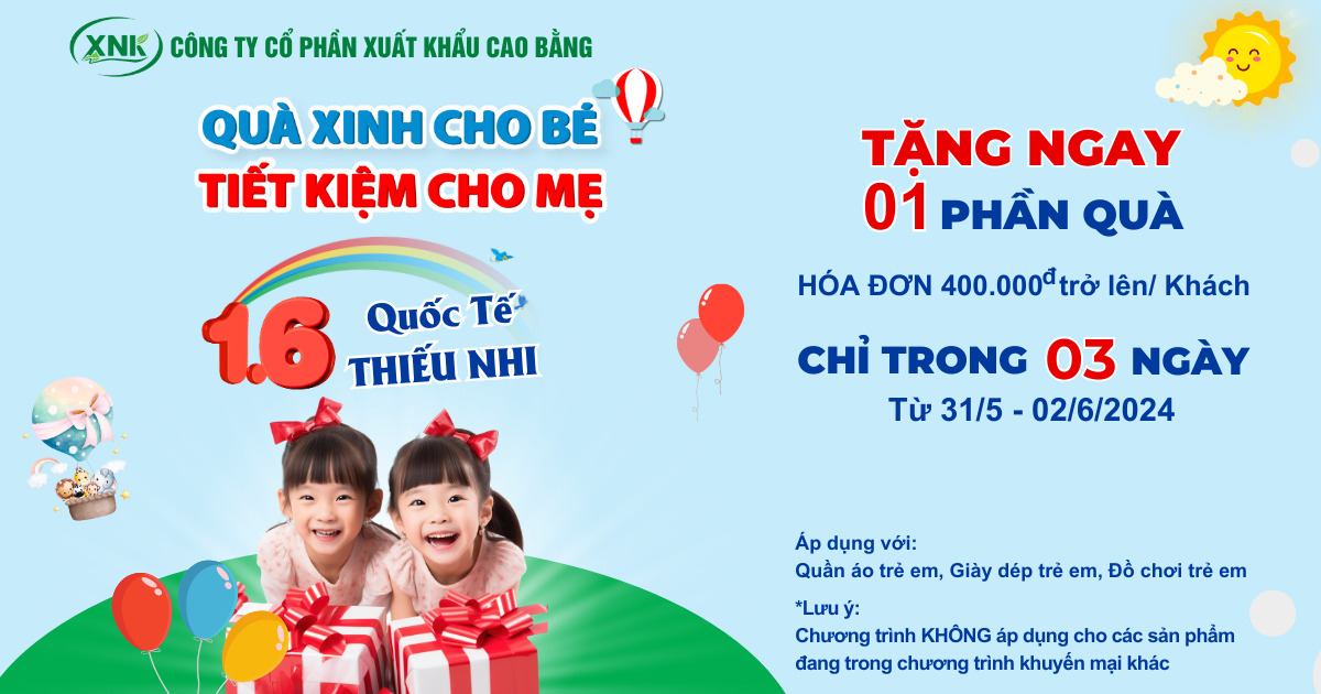 QUÀ XINH CHO BÉ - TIẾT KIỆM CHO MẸ