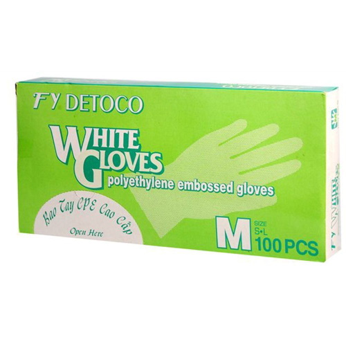 Bao tay CPE cao cấp 50 PCS size M