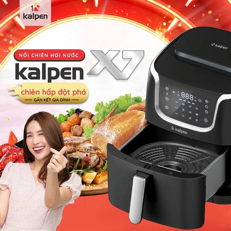 Nồi Chiên Không Dầu Hơi Nước Kalpen X7