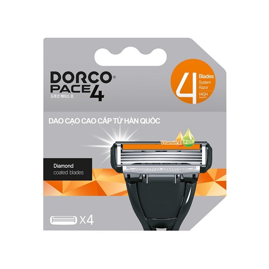 Dao Cạo + bàn cạo Dorco 4 Lưỡi