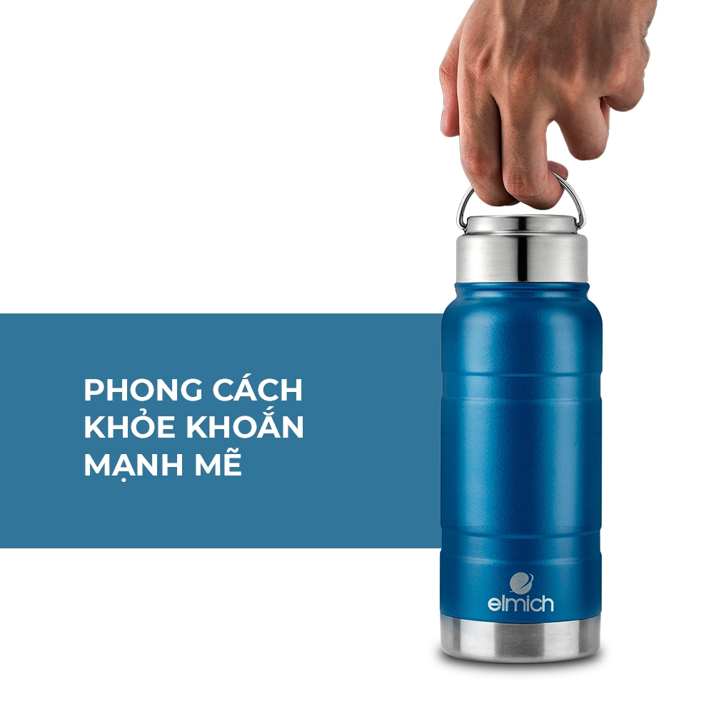 BÌNH GIỮ NHIỆT INOX 304 ELMICH EL 8014 + 8015 (520ml, 680ml)