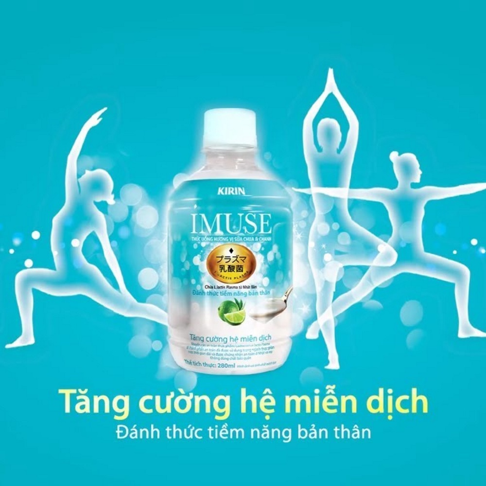 THỨC UỐNG SỮA CHUA KIRIN IMUSE VỊ SỮA CHUA VÀ CHANH