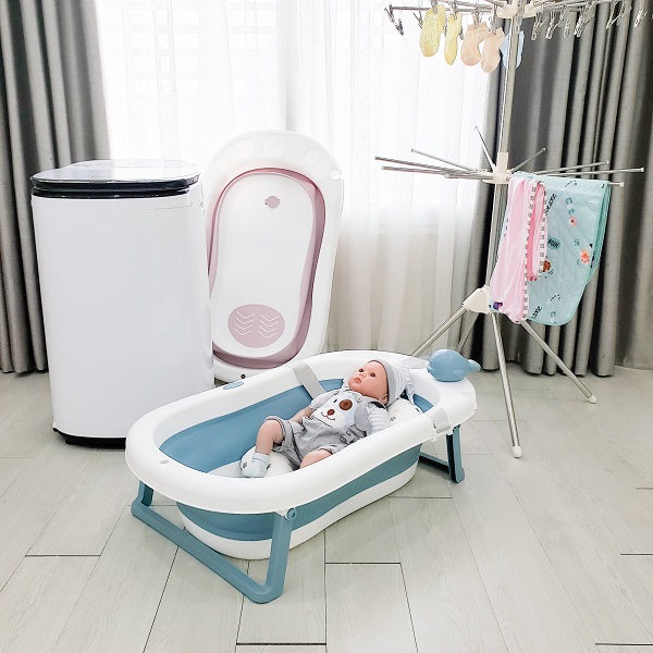 Set chậu tắm + Phao gấp gọn Holla