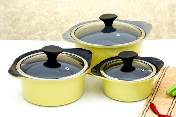 Bộ 3 nồi Ceramic đáy từ Goldsun AD06-1-3106AG-IH