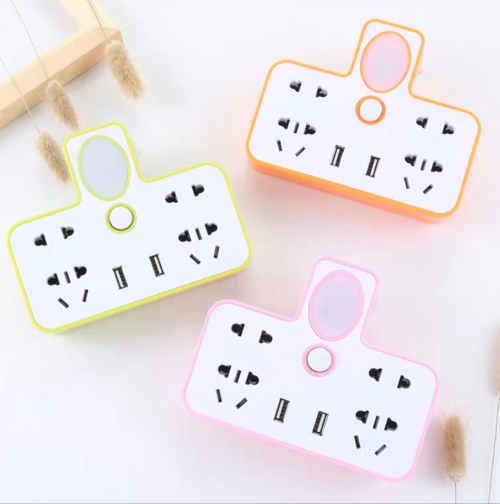 Ổ cắm điện đa năng có cổng USB và đèn ngủ
