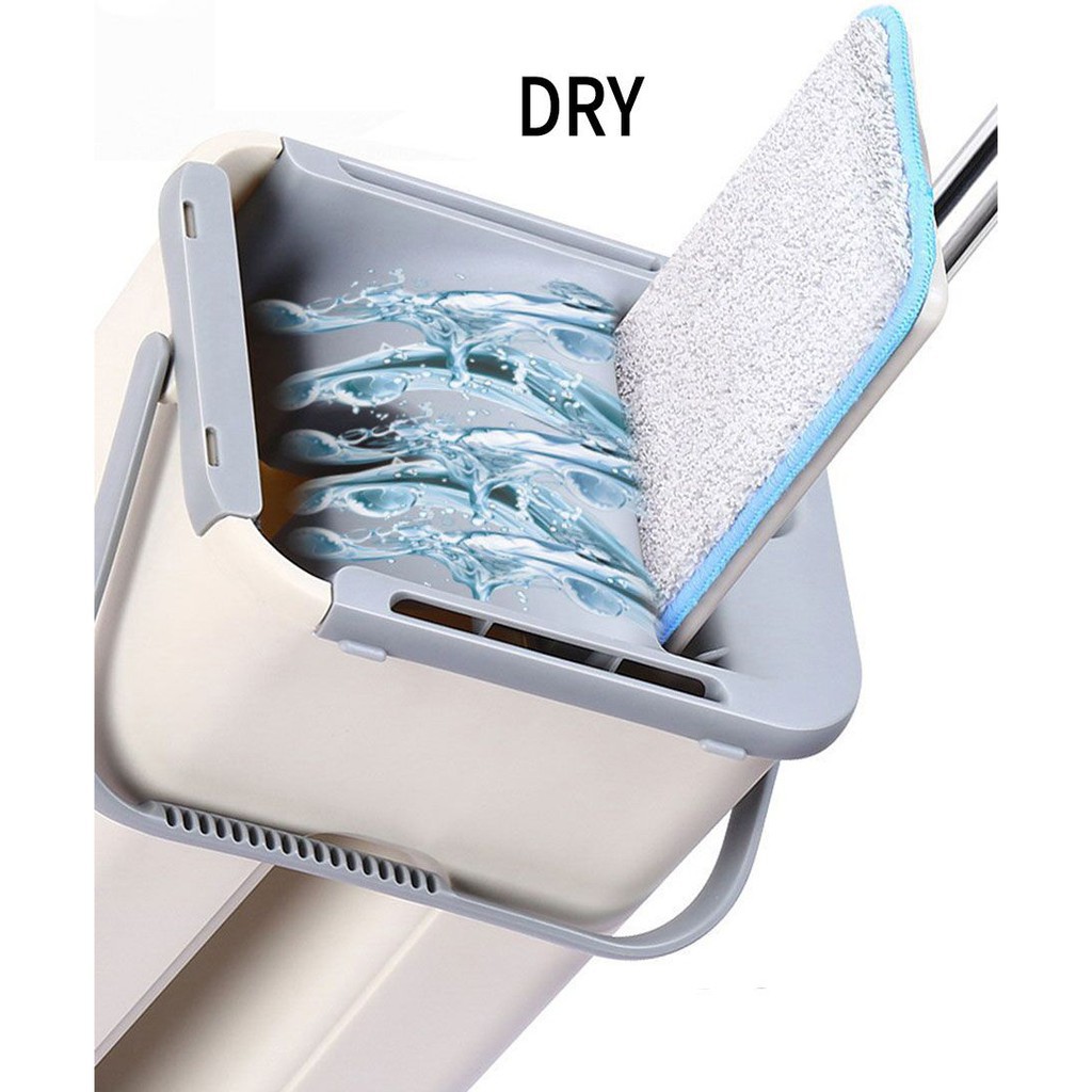 Bộ cây lau nhà thông minh kèm thùng vắt 2 ngăn Inochi BH-M900