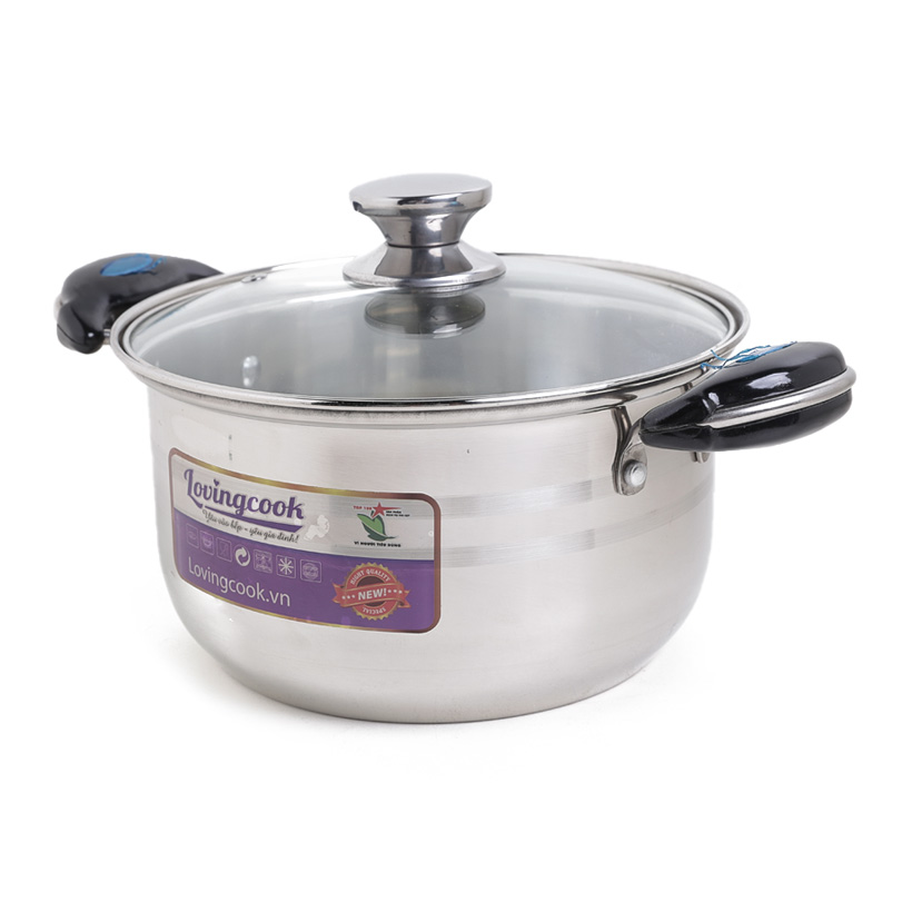 Nồi Inox 18cm 2 đáy LC8182