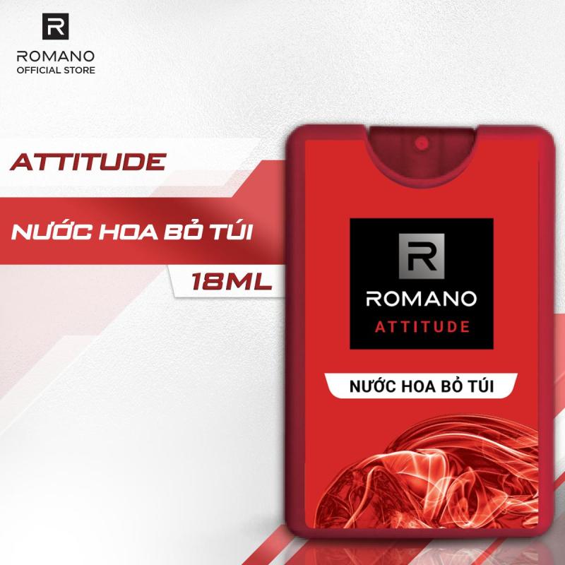 Nước hoa bỏ túi Romano Classic, Attitude, Gentleman nồng ấm quyến rũ 18ml  - 250 lần xịt mỗi chai