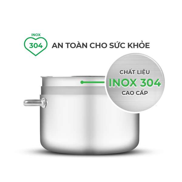 BỘ NỒI INOX LIỀN KHỐI ELMICH TRIMAX EL-8005 SIZE 18, 20, 26, QUÁNH 16CM