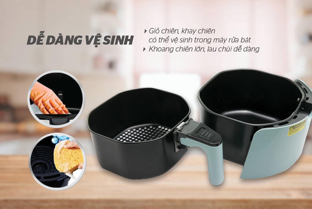 Nồi chiên không dầu SUNHOUSE MAMA SHD4085G -3,5 Lít