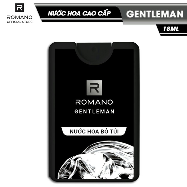 Nước hoa bỏ túi Romano Classic, Attitude, Gentleman nồng ấm quyến rũ 18ml  - 250 lần xịt mỗi chai
