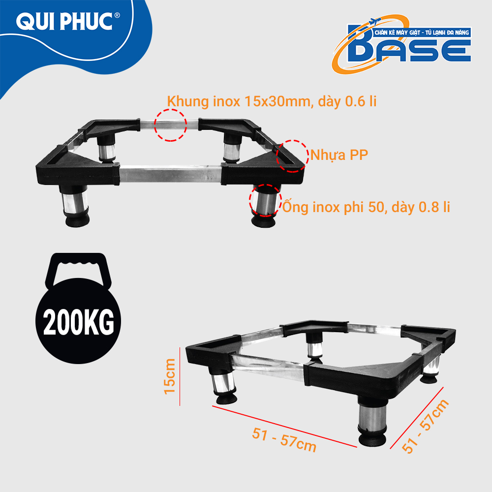 Chân kê tủ lạnh máy giặt BASE