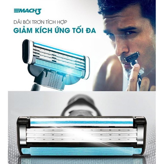 Lưỡi dao cạo râu Gillette Mach3 Classic 8S