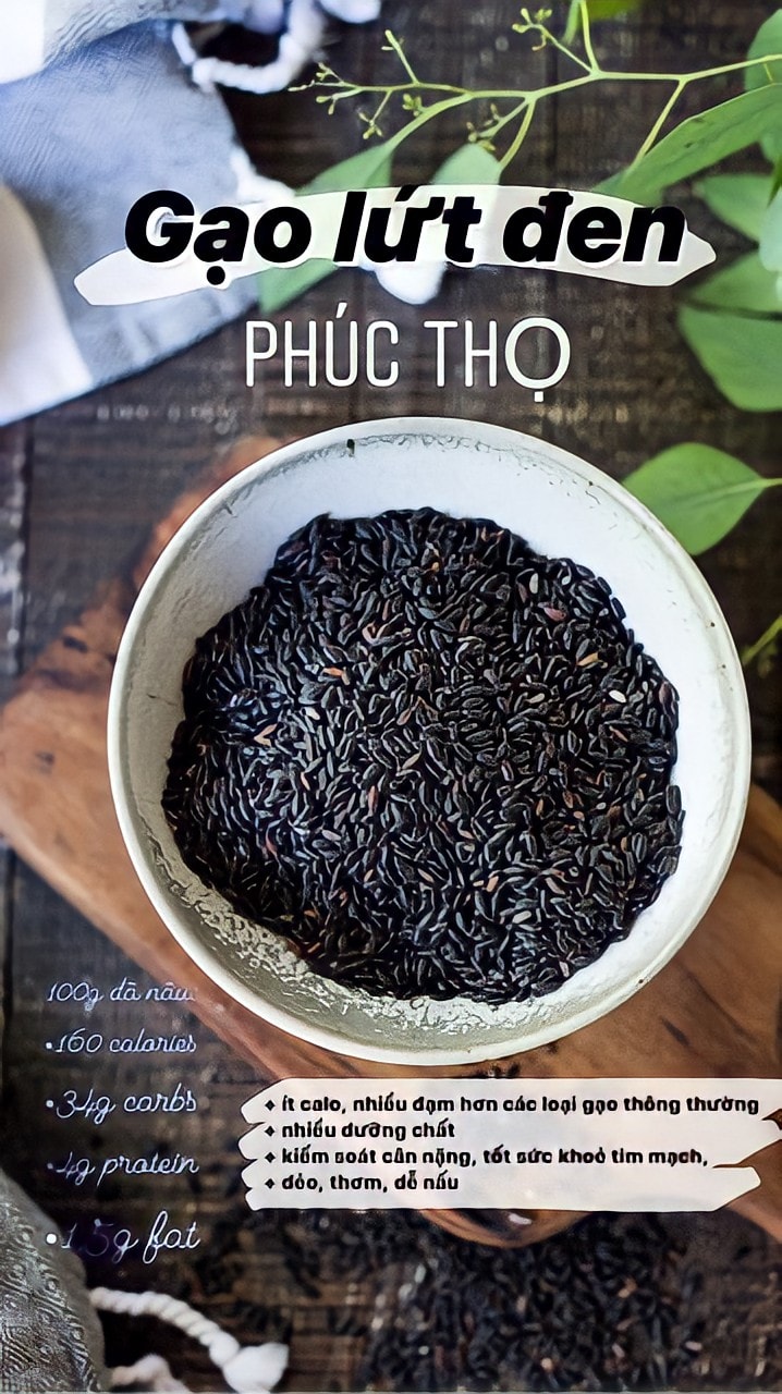 Gạo đen Phúc thọ 1kg