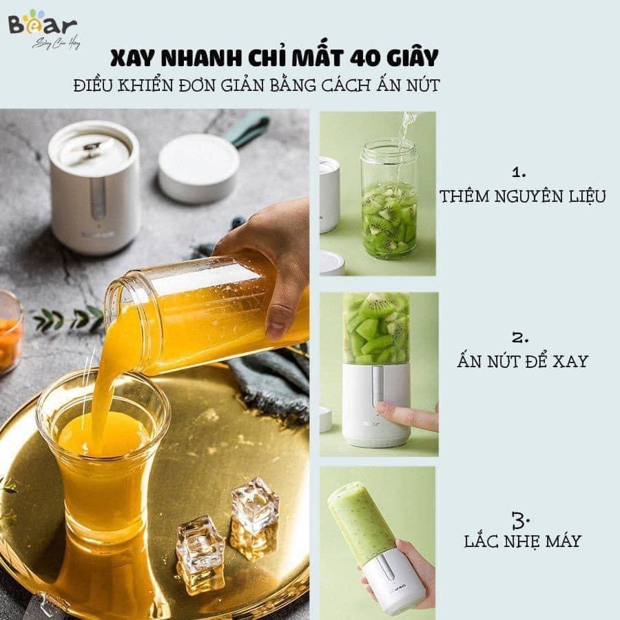 Máy xay sinh tố cầm tay đa năng Bear BL-B35V1