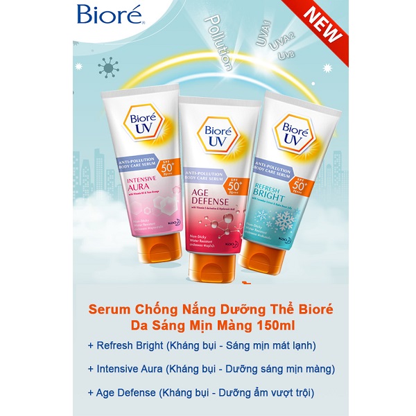 Serum chống nắng dưỡng thể kháng bụi Bioré UV