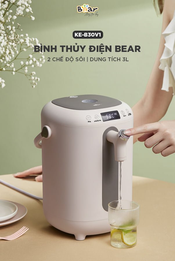 Bình thủy điện Bear 3L
