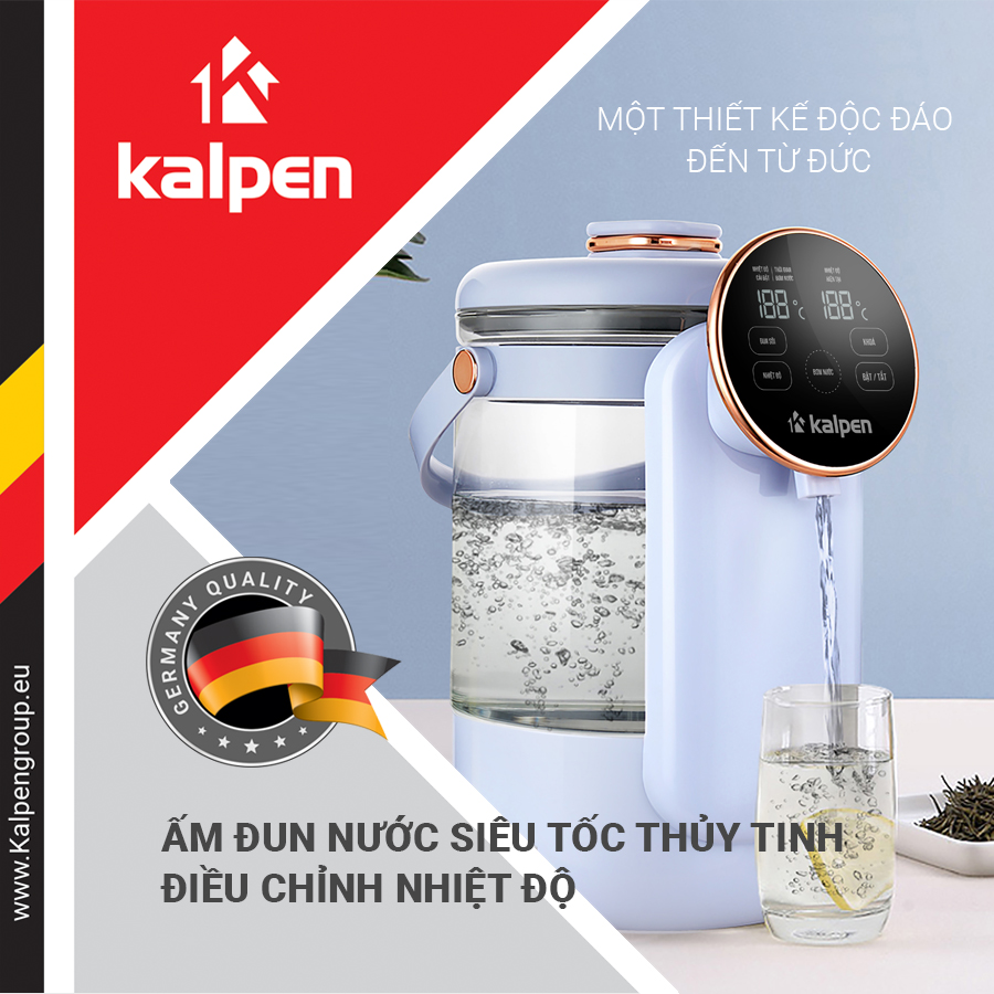 Bình Thuỷ Điện Siêu Tốc Kalpen KK99 2.5L