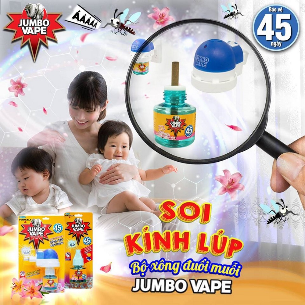 Bộ xông đuổi muỗi Jumbo Vape